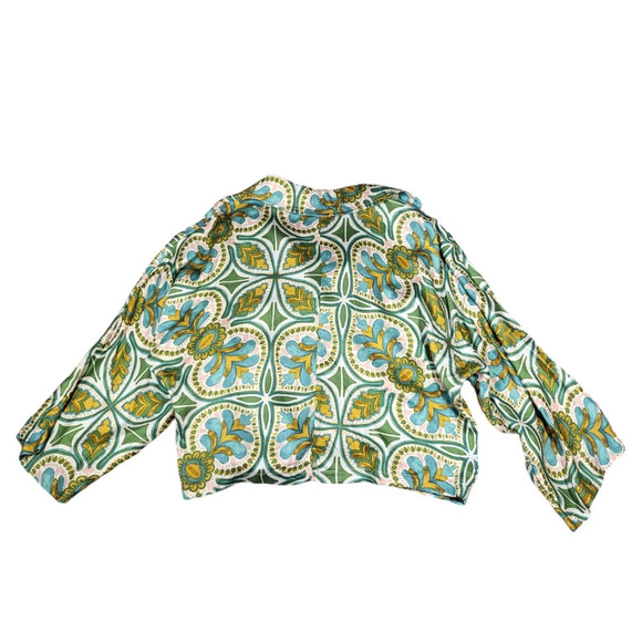Haute Hippie Mosaic Relaxed Fit Coastal Button-up Blouse - Picture 8 of 10